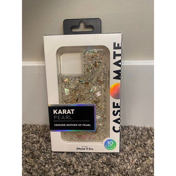 Case Mate Karat Mother of Pearl Phone Case for iPhone 11 Pro - New - Picture 1 of 3